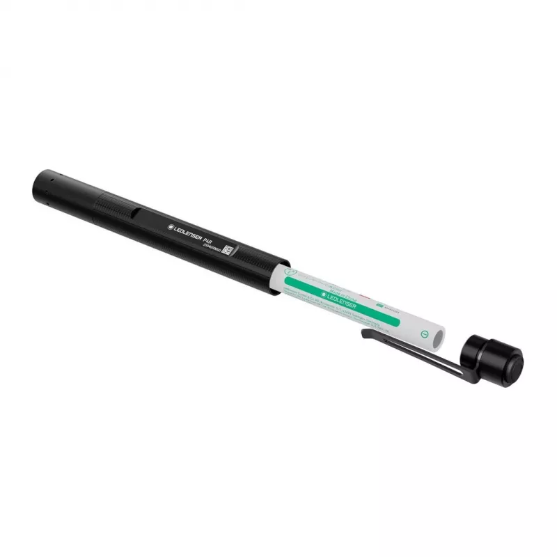 Flashlight Ledlenser P2R Black — rechargeable compact pen light