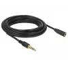 Audio Cable 3.5mm Male to Female DeLOCK 85635 5m Black
