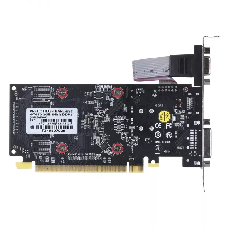 Video card BIOSTAR GeForce GT 610 — 2 GB GDDR3, 64-bit, PCIe x16, 700 MHz