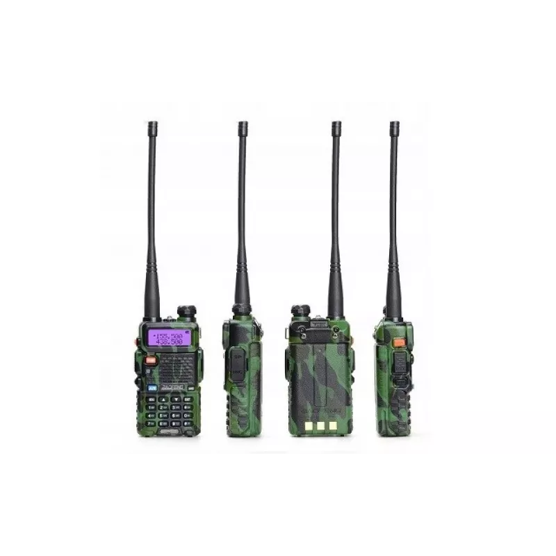 Handheld Two-Way Radio Baofeng UV-5R 5W HT Camo — Dual Band FM, 5W, 1800 mAh Battery