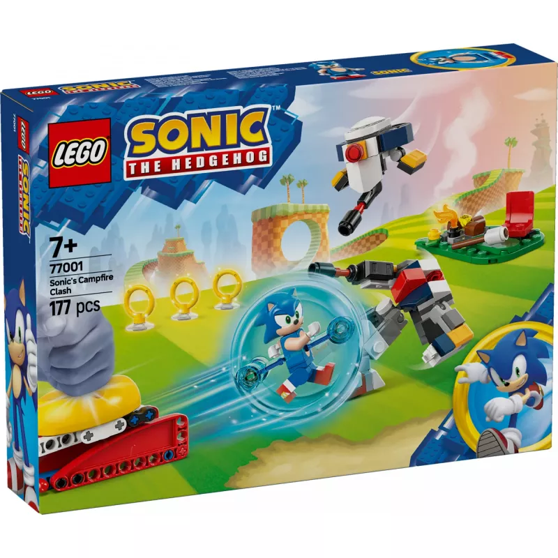 Construction toy LEGO Sonic the Hedgehog 77001 Campfire Showdown playset, 177 pieces, 1 minifigure, age 7+