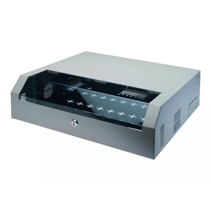 DIGITUS DN-19 04U-PB-B SOHO Slim Wall Mount Rack Enclosure 4U 19 inch Black