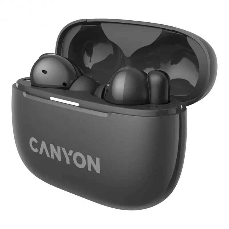 Canyon CNS-TWS10BK Headphones and Headset True Wireless Stereo (TWS) In-Ear calls/music/Sport/everyday use USB Type-C Bluetooth Black (CNS-TWS10BK)