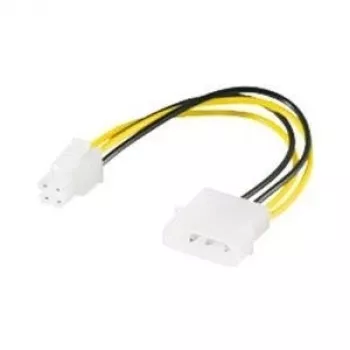 Wentronic Goobay Internal PC-Power Cable, 0.16 m - 5,25-Plug > P4-Plug (51362)