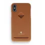Card Slot Back Shell VixFox for Samsung S9 — caramel brown, rear cover with card pocket