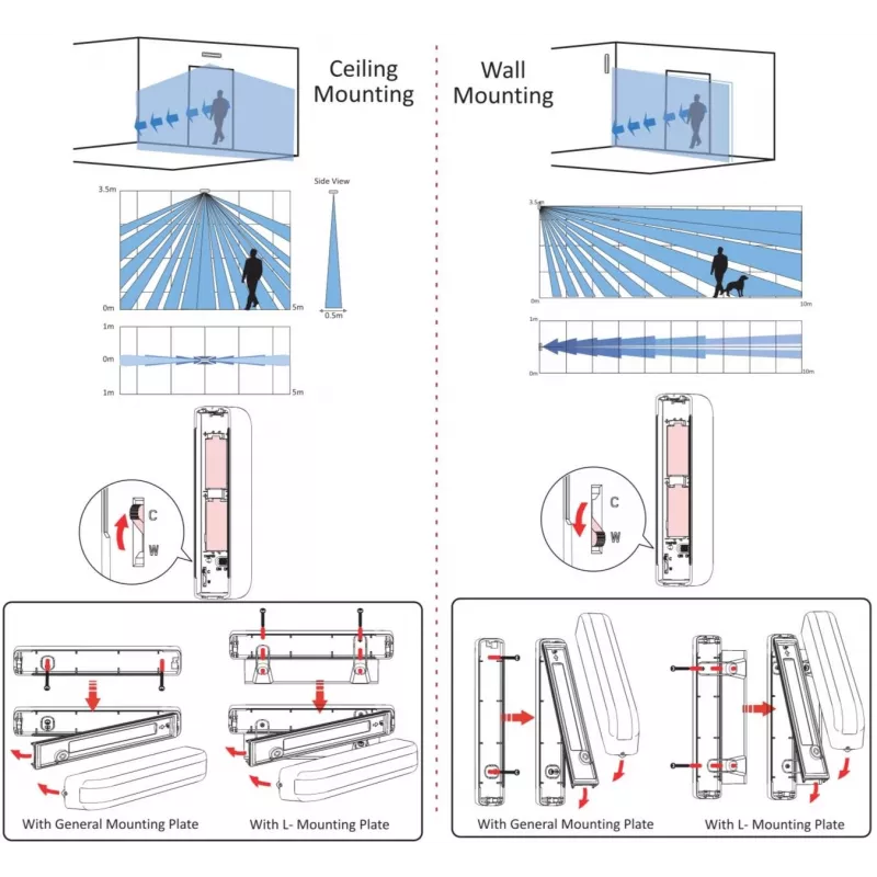HIKVISION DS-PDC10AM-EG2-WE Ax Pro Wireless External PIR Detector. (DS-PDC10AM-EG2-WE)