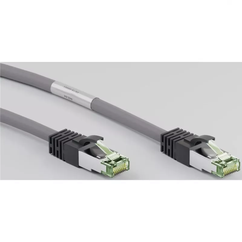 Goobay CAT 8.1 Patch Cable, S/FTP (PiMF), Grey, 0.5 m - LSZH Halogen-Free, Copper AWG 24 (55135)