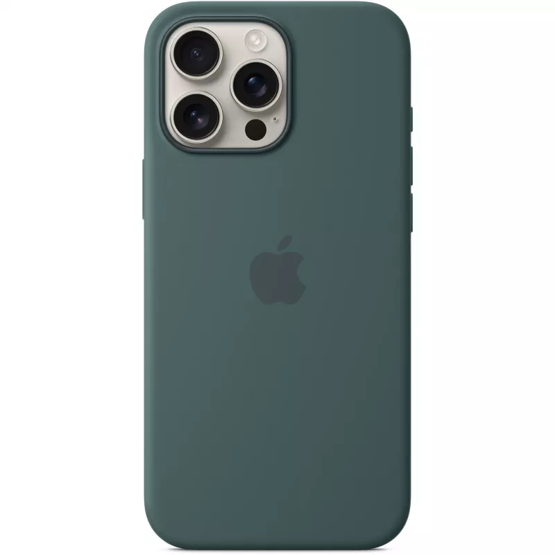 Silicone case with MagSafe for iPhone 16 Pro Max - Lake Green