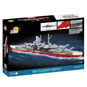 Construction set Cobi Battleship Tirpitz model with 593 pieces, scale and display features