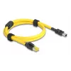 Networking Cable DeLOCK 81250 Black Yellow 1m Cat6