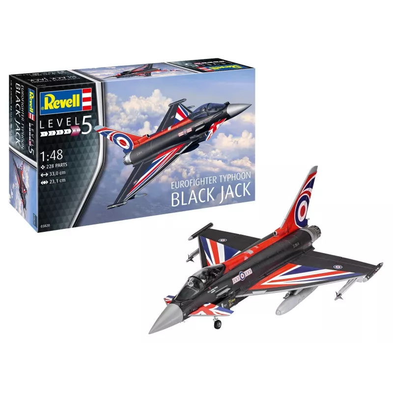 Scale model kit REVELL Eurofighter Black Jack 1/48 plastic model