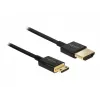 DeLOCK Slim Premium - Video-/Audio-/Network Cable - HDMI - 36 AWG - HDMI, 19-pin (M) - to - Mini-HDMI, 19-pin (M) - 2,0m - Triple Insulation - Black (84778)