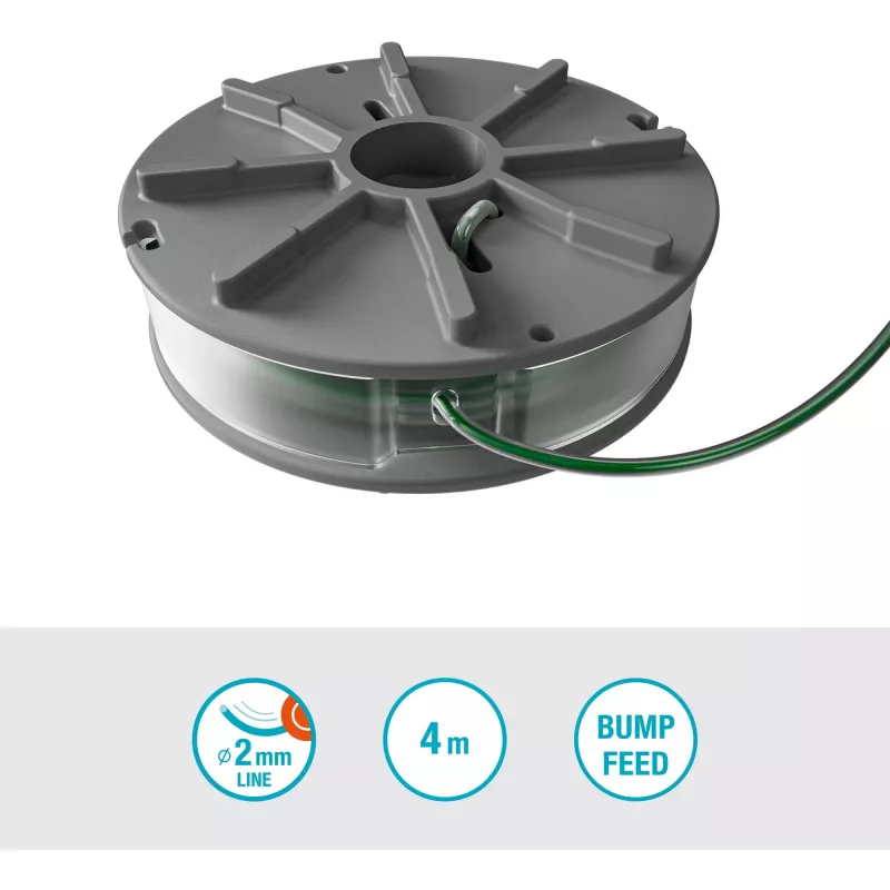 String trimmer spool Gardena 5411-20 green grey ABS nylon 60 mm