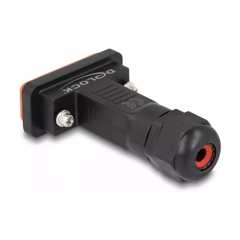 DeLOCK D-Sub HD 26 pin male with housing IP67 waterproof