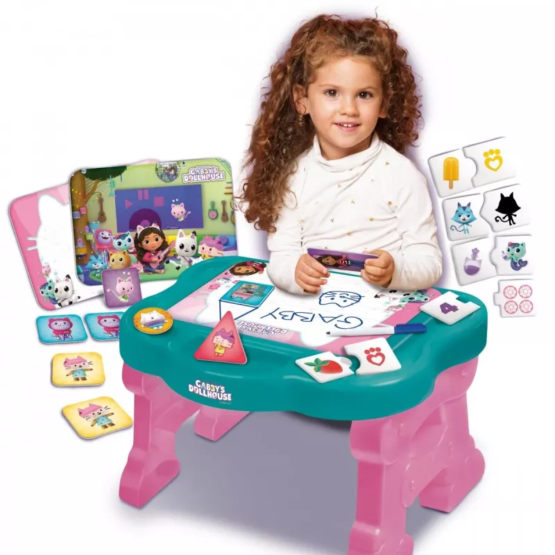 Children's activity desk Lisciani Biurko z grami - Koci Domek Gabi, interactive learning desk