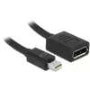 DisplayPort cable DeLOCK 65554 Mini DisplayPort 0.21 m Black