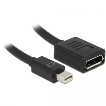 DisplayPort cable DeLOCK 65554 Mini DisplayPort 0.21 m Black