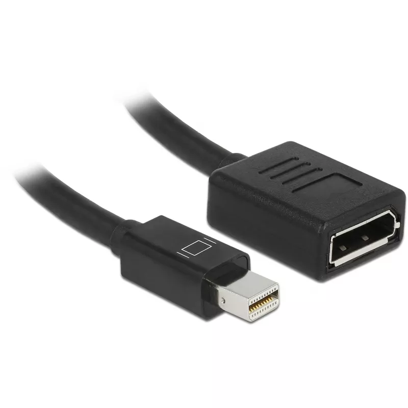 DisplayPort cable DeLOCK 65554 Mini DisplayPort 0.21 m Black