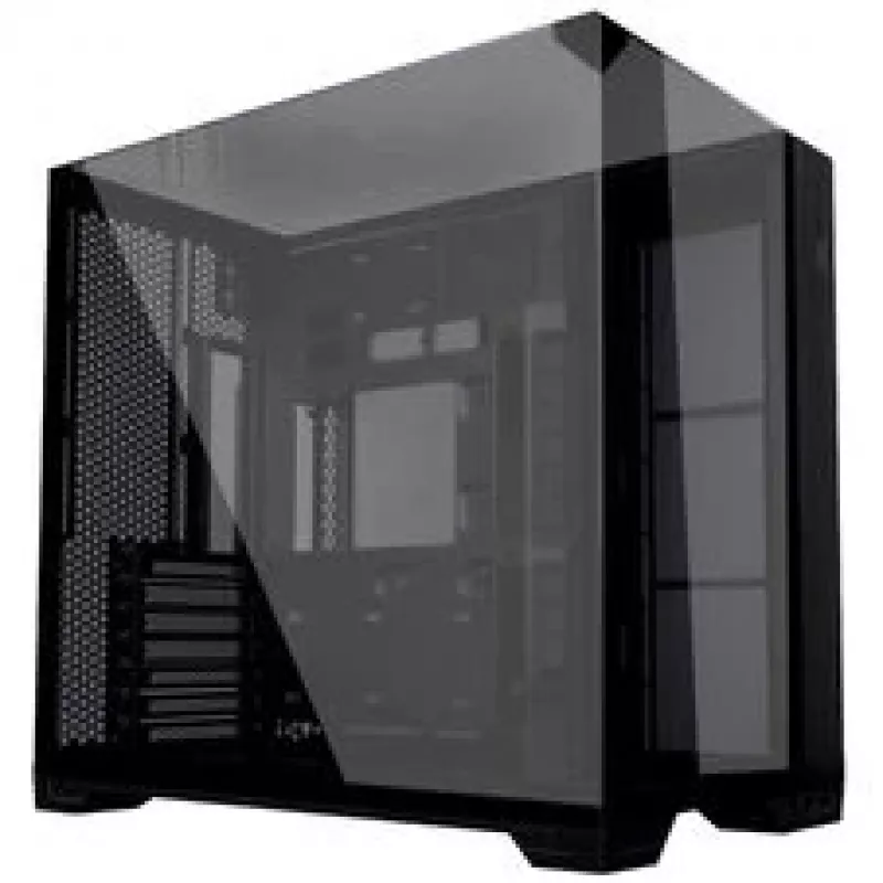 Lian Li O11 Vision Compact PC-Enclosure Bundle + 3x UNI FAN SL-INF 120 Reverse Blade Fan - black