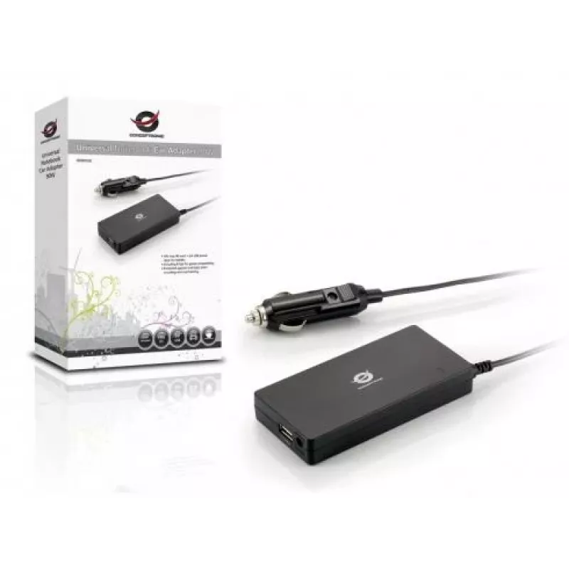 Conceptronic CNB90CAR power adapter/inverter Auto 90 W Black