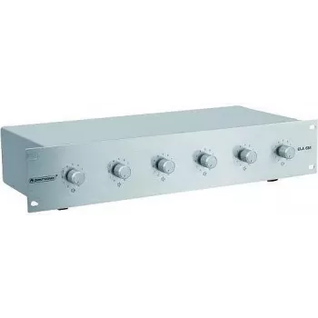 Amplifier/Zone Level Controller Omnitronic ELA 6M-Zonen LS-Regler 5W, 6-zone paging/level control, 5 W output