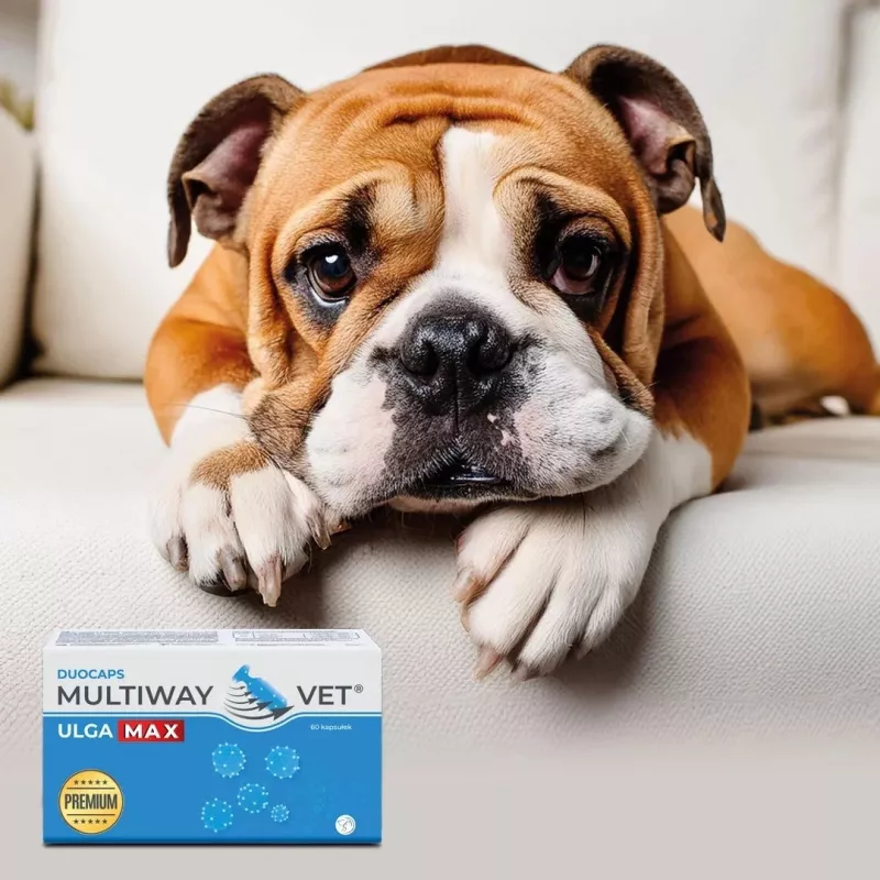 Twist-off capsules JM Sante Multiway Vet Duocaps Ulga Max – 60 pcs, for relieving stress and discomfort in adult dogs and cats, 150 g