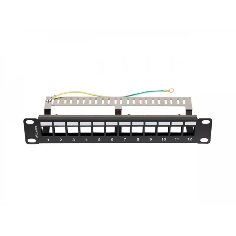 Patch panel LANBERG PPKS-9212-B 12-port 1U 10 inch FTP