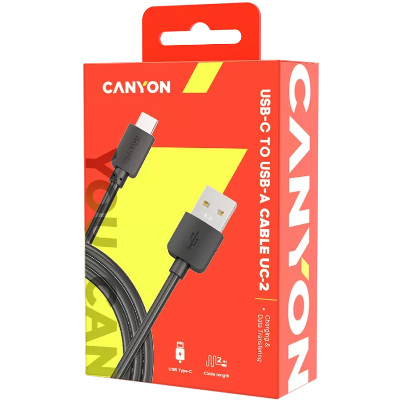 CANYON cable UC-2 USB-C 5W 2m Black