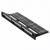 Lanberg PPKS-1124-B 24-Port 1U 19-Inch Blank Keystone Patch Panel, Black ABS
