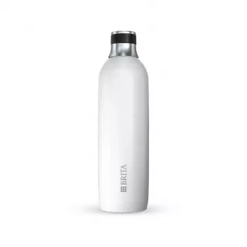 Bottle for carbonator BRITA 1046735 — stainless steel, 1 L, 93 mm Ø, 305 mm height