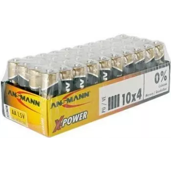 AA battery ANSMANN 5015681-888 1.5V pack of 40 — standard alkaline cells