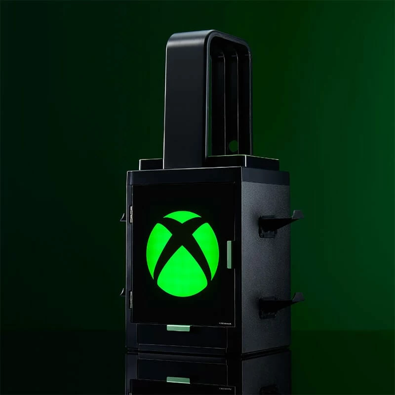 Numskull Games Official Xbox Gaming Locker, Diskettenhalter for Spiele, Xbox, Black, Wired