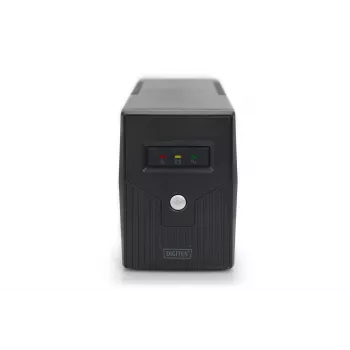 UPS DIGITUS DN-170063-B Line-Interactive 600 VA / 360 W, AVR, LCD, 2x Type F outlets, 7 Ah battery