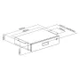 Desk drawer MACLEAN MC-461 ergonomic compact design, easy installation, under-desk accessory