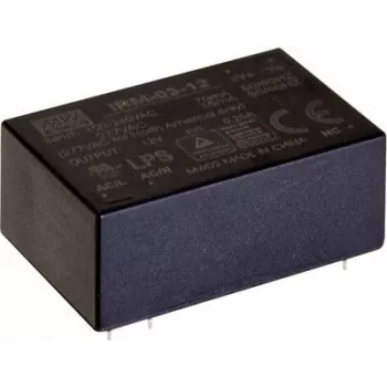 Power adapter/inverter mean well IRM-03-5S, 3 W, input 85–305 V, output 5 V, RoHS, 24×37×16 mm