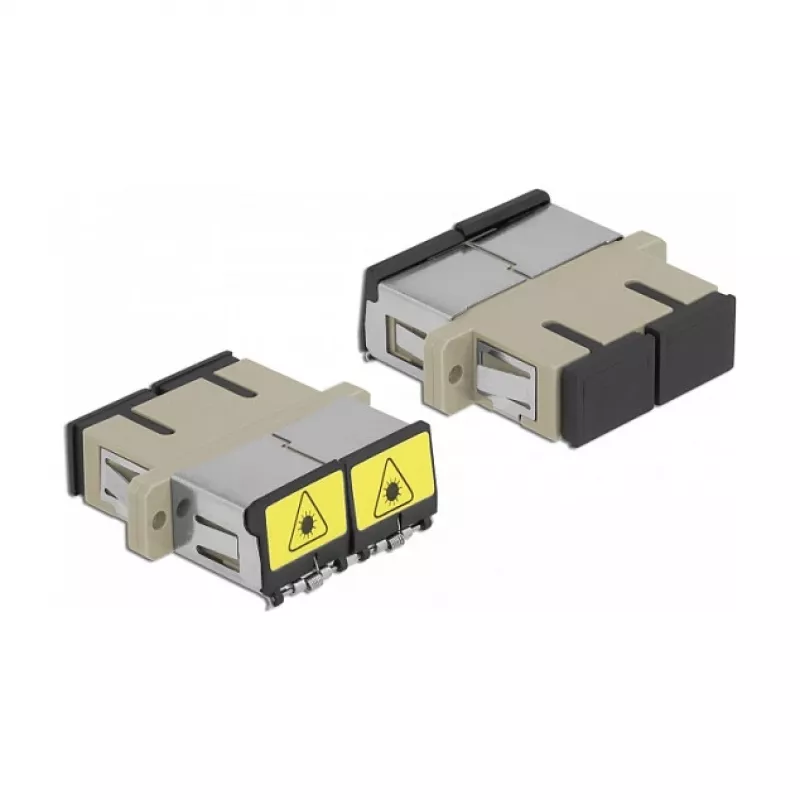 Optical Fiber Coupler DeLOCK 86894 SC Duplex Multi-mode Beige