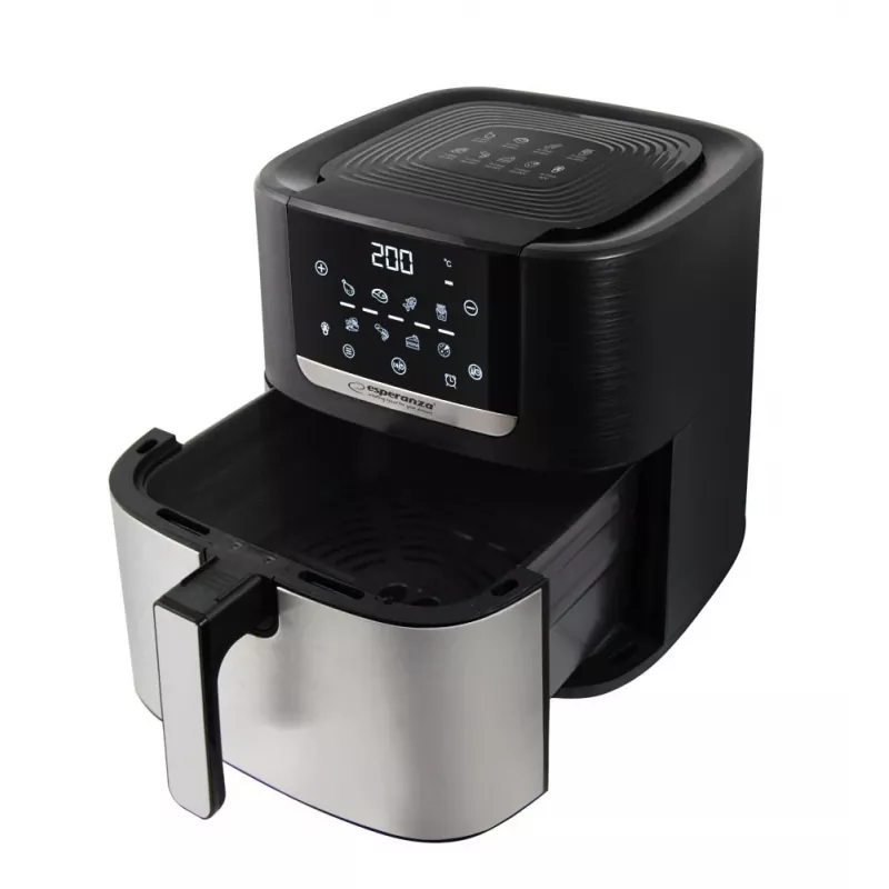 Hot air fryer ESPERANZA EKA004 — 8 L, 1700 W, 8 programs, touch controls, stainless steel