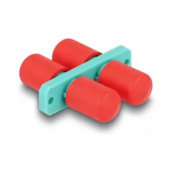 DeLOCK Optical Fiber Coupler ST Duplex female to ST Duplex female aqua