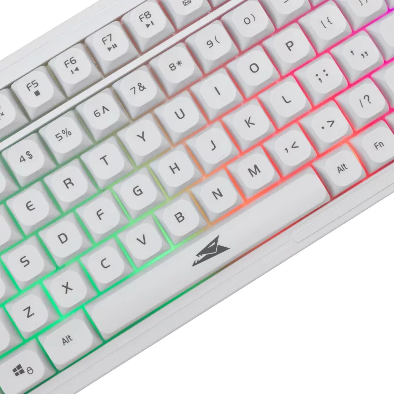 Keyboard and Mouse Combo Baracuda BGC-012 Orca White — white keyboard and mouse set