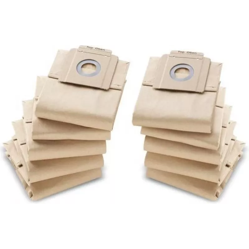 Dust bags Karcher 6.904-333.0 for cylinder vacuum cleaners, paper, sand, 10 pcs