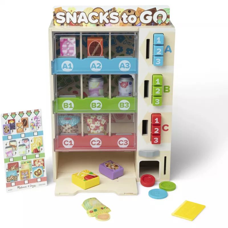 Melissa & Doug - Verkaufsautomaten Spielset aus Holz, Kaufladen