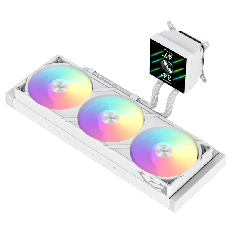 Gamemax CPU Liquid Cooler | GLACIER 360 LCD WH | Intel, AMD
