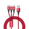 UNITEK C4049RD USB cable 1.2 m USB A USB C/Micro-USB B/Lightning Red