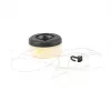 String light RealPower 492880 LED warm white, battery-powered, 8 m, black