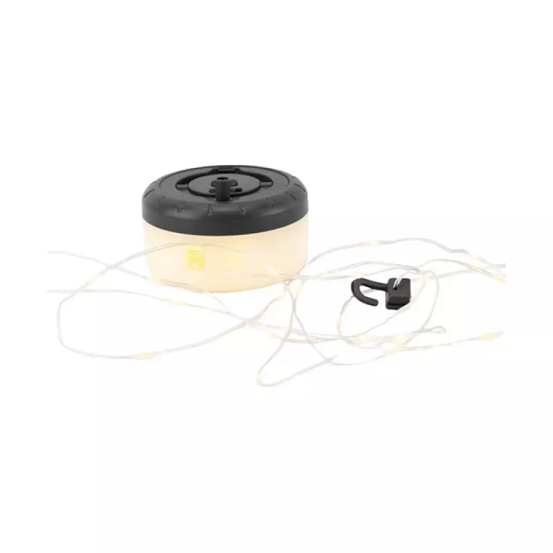 String light RealPower 492880 LED warm white, battery-powered, 8 m, black