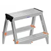 Folding ladder Krause 120410, aluminium, 6 steps, width 480 mm, max height 105 cm