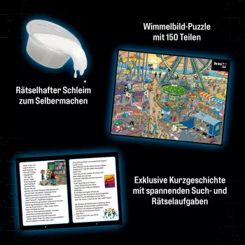 detective-Puzzle Die drei Kids: Vorsicht Glibberfalle (150 Pieces)