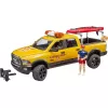 Toy lifeguard vehicle with figure BRUDER 02506 — ABS plastic, recommended age 4+