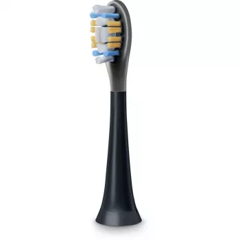 Beurer SC Premium Plaque Eraser Green Planet brush heads, black, 4-pack