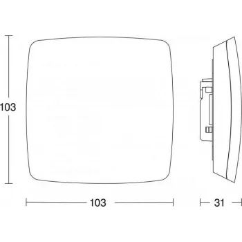 Presence detector Steinel True Presence UP KNX 056339 IP54 360° detection